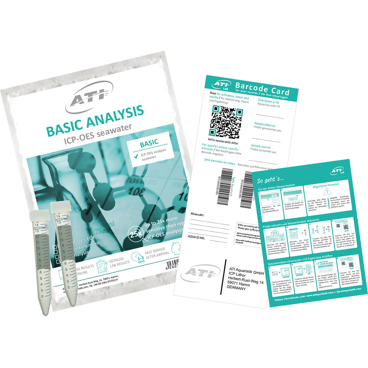 ATI ICP-OES Basic Water Analysis - US Version w/ Pre-Paid Return Shipping