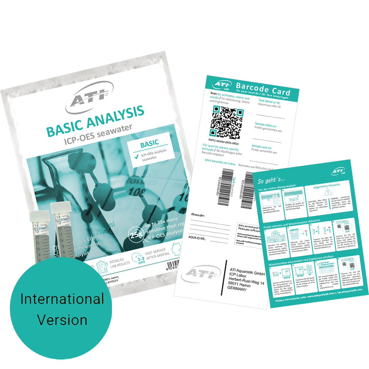 ATI ICP-OES Basic Water Analysis - International Version w/ No Return Shipping